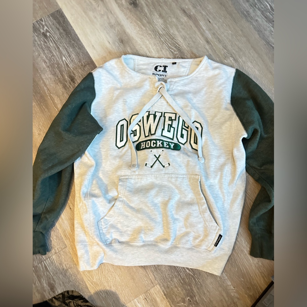 Oswego Hockey Cream Sport Sweatshirt